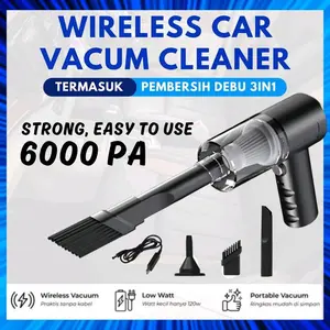 Vacuum Cleaner Portable 4in1 / Pembersih Debu Ruangan/kamar dan Kasur/Penyedot debu membersihkan Selah" Jendela Tanpa kabel Listrik