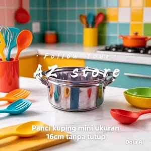 Panci susu kuping stainless panci sayur mini 16
