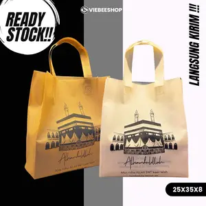 ( Isi 25 Biji ) Tas Haji Umroh New Model Press Muat Banyak Souvenir Haji Umroh Goodiebag Press Haji 25.35.8