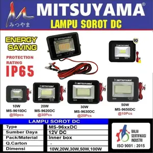 Lampu Sorot LED 10W 20W 30W 50W / Lampu Tembak Mitsuyama DC 12V IP65