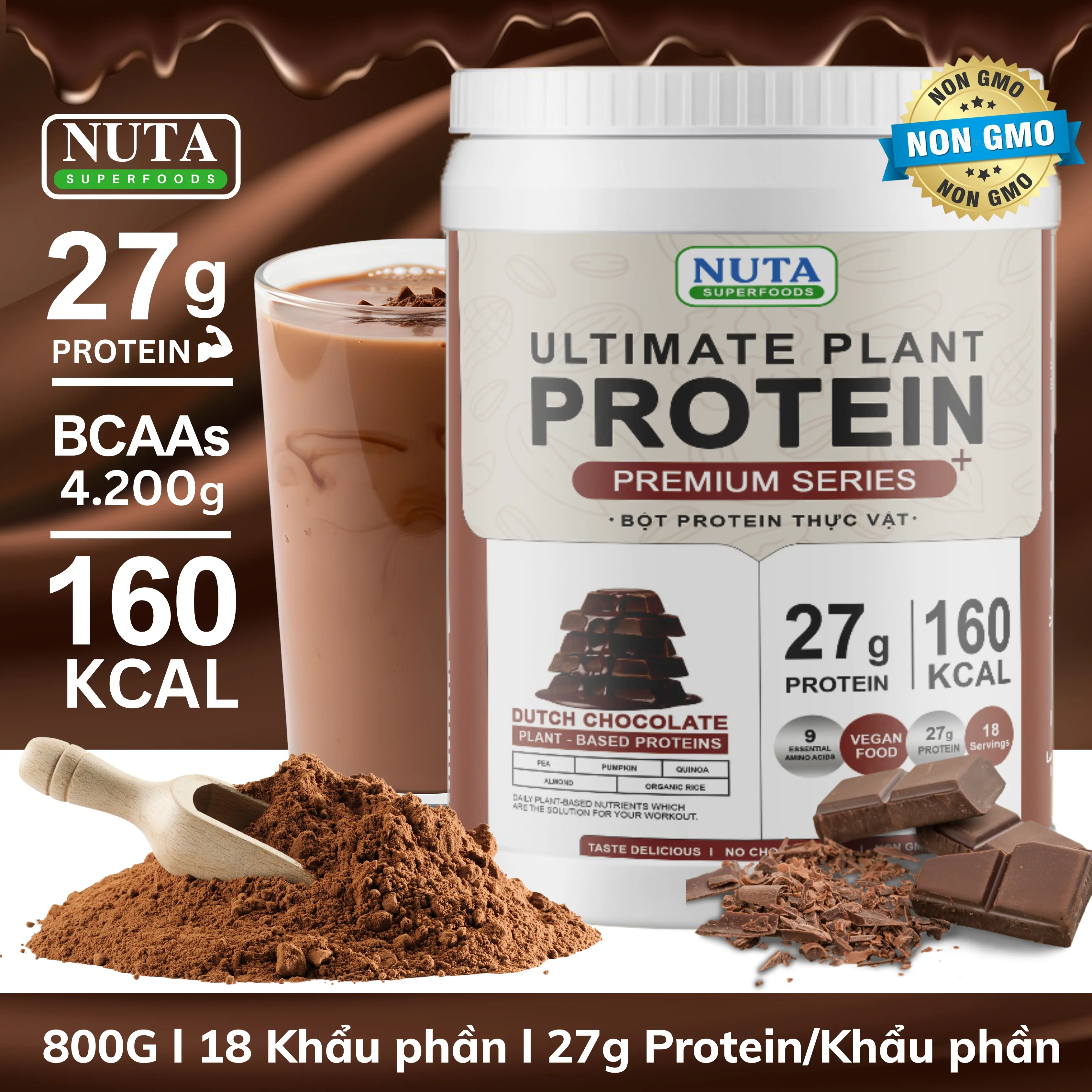Bột Ultimate Protein Plant thực vật