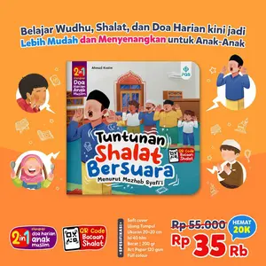 Tuntunan Sholat Bersuara - Panduan Lengkap Belajar Shalat untuk Anak | Audio Scan QR Code | ukuran 20x20 cm