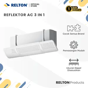 RELTON Penghalang Angin AC / Reflektor AC / Talang AC 3 in 1