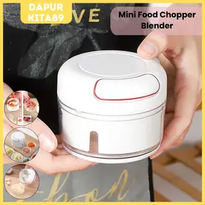 DK89 Mini Food Chopper Blender Tarik Tangan Manual Speedy Chopper Alat Pemotong Giling Cincang