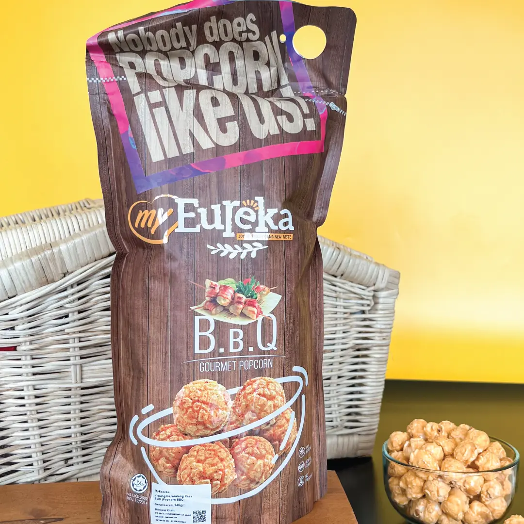 Eureka Popcorn BBQ Sealed Pack 140gr | Snack Cemilan Berondong Jagung ...