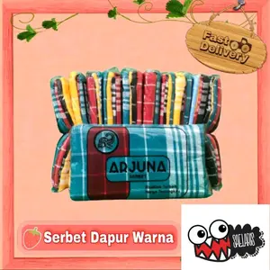 SERBET DAPUR WARNA isi 12pcs/Serbet isi Selusin. Lap Kain