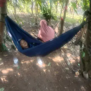 CREDIFOX Hammock Single Ayunan Camping Ukuran 150cm X 200cm - Ayunan Gantung Outdoor - Hamok Ayunan Gunung