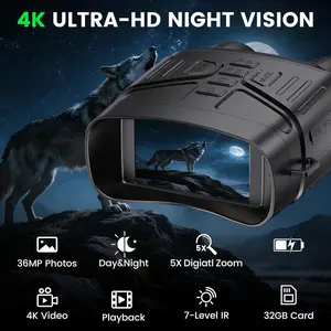 MalakuMall - Teropong Night Vision 4K | Binocular IR 5x Zoom | Kamera Malam 3 Inch