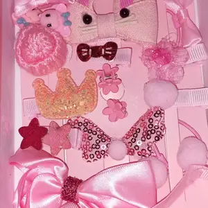 18 pcs/set Ikat Rambut dengan Gift Box - Jepit Rambut Anak Perempuan - Hadiah Anak Perempuan