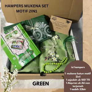 MEEHIJAB HAMPERS MUKENA MOTIF 2in1 LENGKAP HADIAH LEBARAN WEDDING