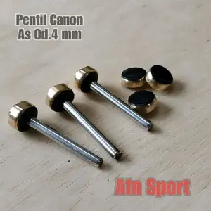 Pentil valve kuningan karet hitam (As.3/3,5/4mm)