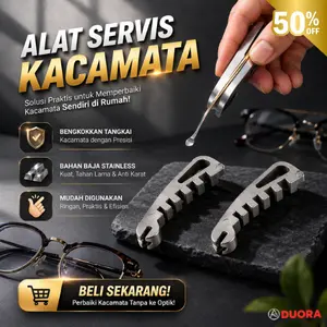 DUORA Alat Perbaiki Kacamata - Adjuster Serbaguna untuk Bending & Adjustment Temple/Nose Pad Frame komey