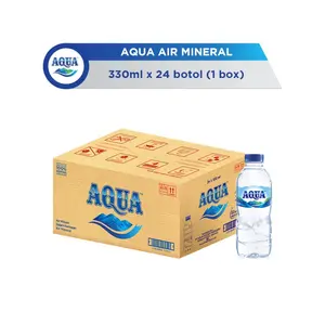 AQUA BOTOL Air Mineral Minum Akua Mini 330 ml 1 Dus ( 24 PCS )
