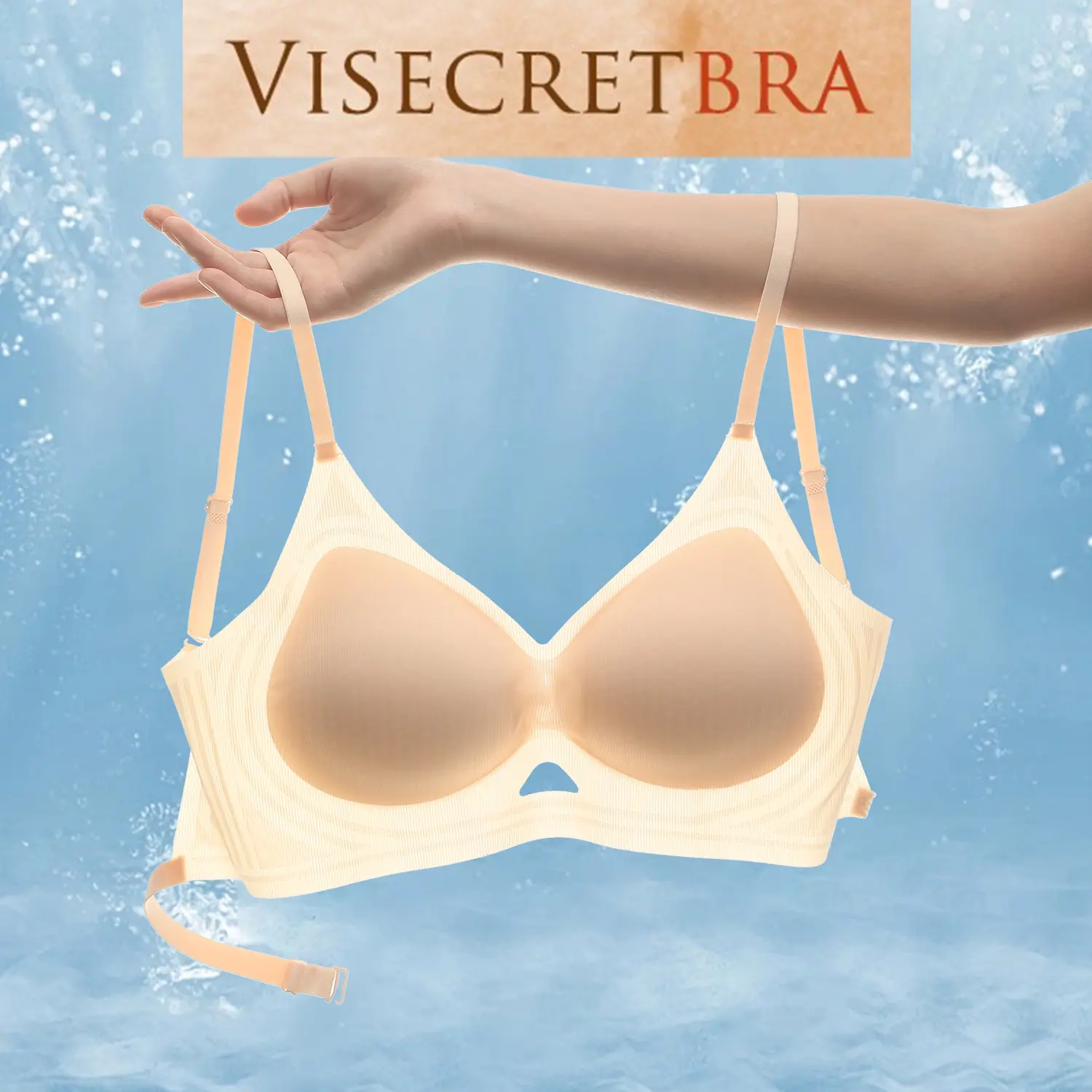 Visecret bra Áo Lót Nữ Áo Bra Nữ Su Đúc Mút Dày Siêu Thoáng Khí Nâng Độn Vòng 1 Không Gọng Chống Xệ Gom Quả Bảng Lưng Nhỏ Hở Lưng Hạn Chế Lộ Viền -- A-VN240856