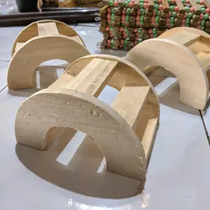 Mainan Jembatan Hamster Marmut Lengkung Dari Bahan Kayu Mainan Aksesoris Kandang Hamster
