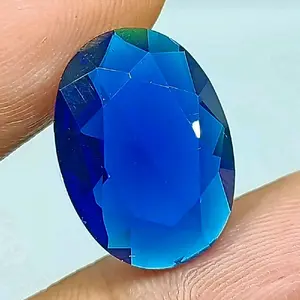 Batu Biru King Safir , Cutting Oval 18 x 13