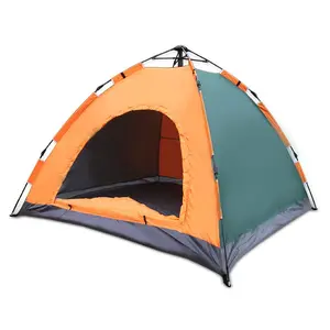 Tenda Camping Otomatis Manual Tenda Lipat Dome dengan Kelambu untuk Outdoor & Camping Anti Serangga Hujan