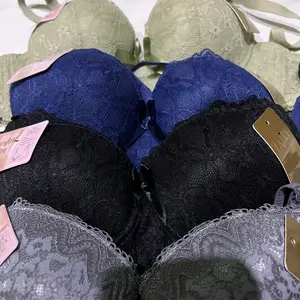 TALLY 1 Pca atau 2 Pcs Bra Set Ada Kawat Busa Tipis Bahan Brokat CUP A - B Kait 3 Daily Bra Breathable Bh 5520/5519