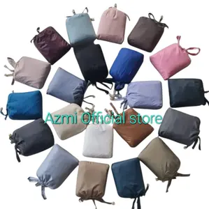 Mukena dewasa Travelling Minipouch Parasut 2 in 1 ressleting di dagu jumbo untuk dewasa