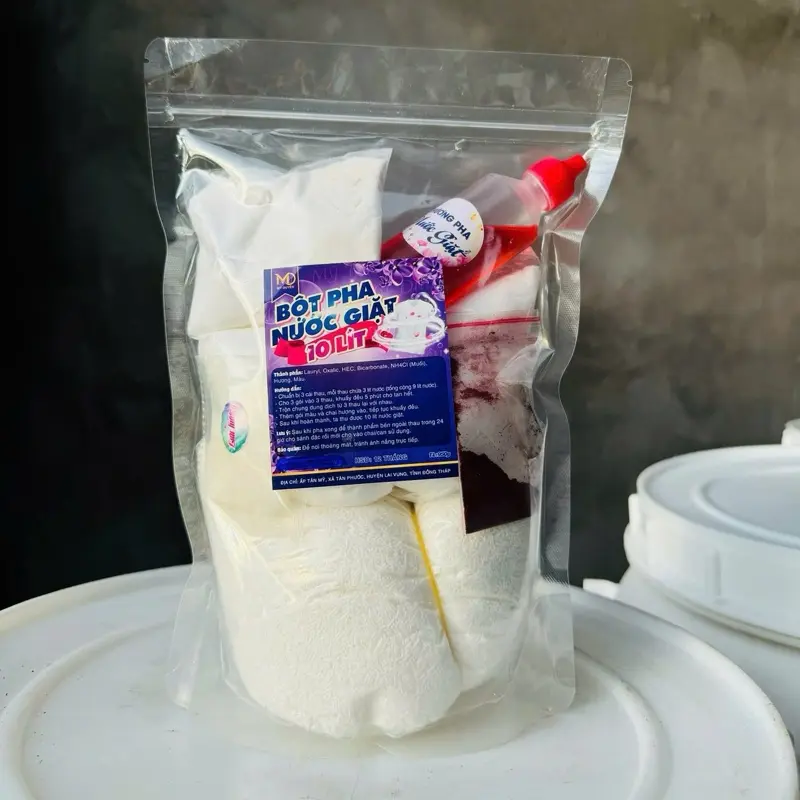 [Công Thức 500g Tạo Bọt] Bột Pha Nước Giặt 10 Lít - Làm Sạch Quần Áo Tiết Kiệm Chi Phí Cho Gia Đình