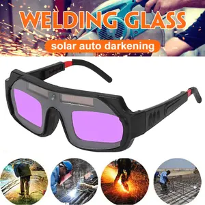 Kacamata Las Otomatis Kacamata Welding Glasses Auto Darkness Kacamata Tukang Las Anti Silau Solar COD