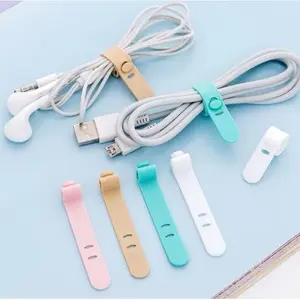 Pengikat Kabel Charger Hp Headset Universal Multifungsi Bahan Silikon Kabel Cable Clip Cord Organizer | AIO