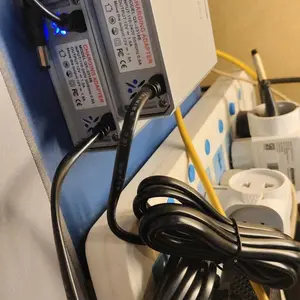 V380 Smart UPS 12V 1.5A Uninterruptible Power Supply Mini UPS Baterai Cadangan untuk WiFi Router Modem dan Kamera CCTV Outdoor Tahan Air dan Tahan Api anti mati internet cadangan listrik rumah ups tahan lama wifi tetap nyala saat mati lampu darurat rumah