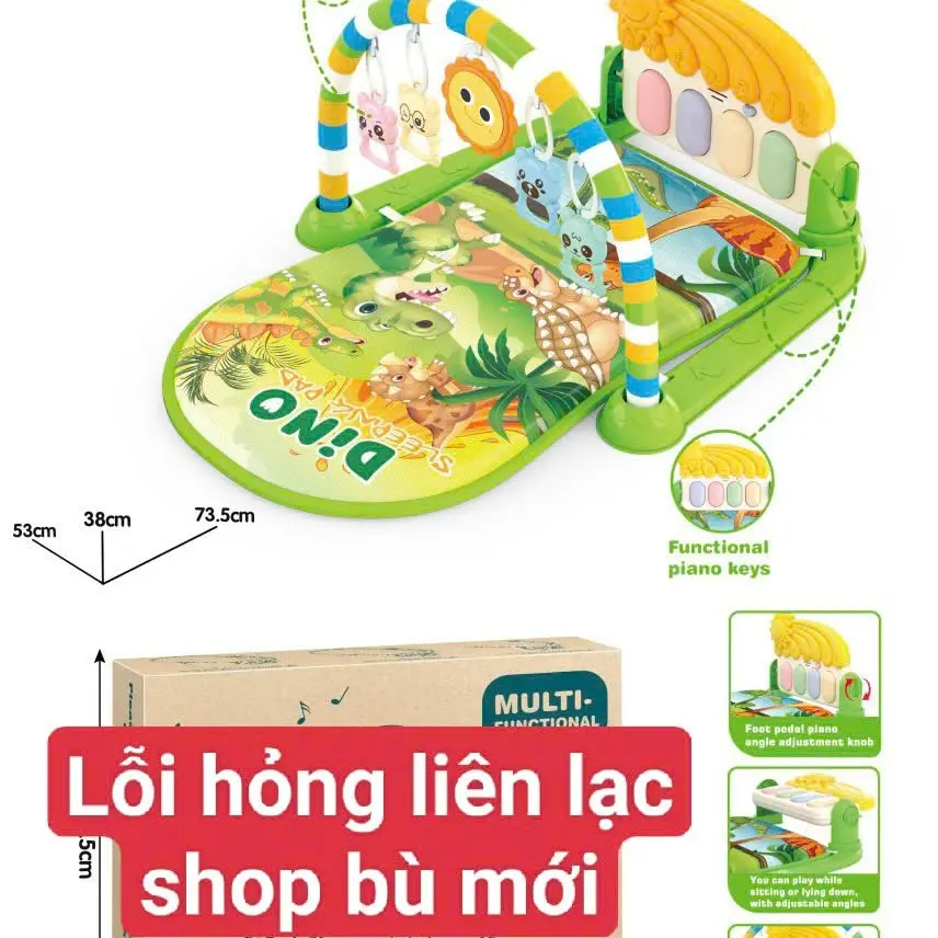 THẢM NHẠC PIANO CHO BÉ NẰM CHƠI NHẠC HỌA TIẾT NGỘ NGHĨNH CHO BÉ TRAI BÉ GÁI