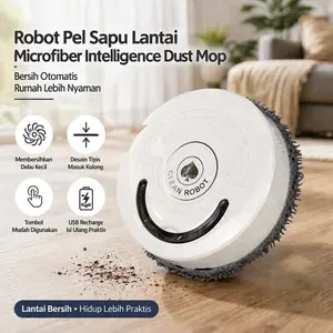 CLEAM Robot Pel Sapu Lantai Microfiber Intelligence Dust Mop - TDJ-08