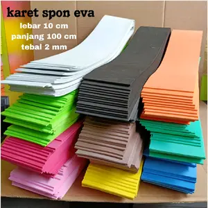 karet spon eva tebal 2 mili warna-warni Kerajinan