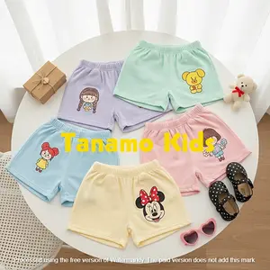 Tanamo Kids 5 Pcs Celana Pendek Karakter Harian Anak Perempuan Usia 1-12 Tahun Bahan Spandek Adem Nyaman Motif Lucu Cocok untuk Aktivitas Harian Anak-Anak
