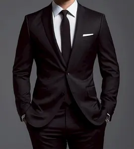 Jas Blazer Hitam Full Black Jas Formal Casual Jas Wisuda / Celana dan kemeja M-XXL