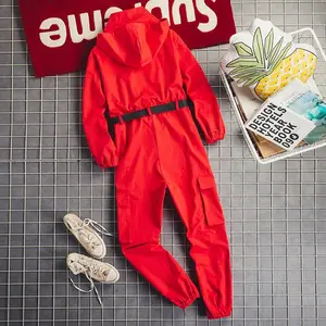 Kostum Squid Game Jumpsuit Merah MoneyHeist Seragam Merah KPOP Murah
