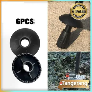 6pcs Mud Cover Trekking Pole dan Mud Cover Untuk Pasir, Tanah Gembur, Lumpur dan Salju