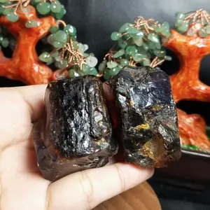 Batu Natural Red / Yellow Amber Rough (4) Batu Asli Alam