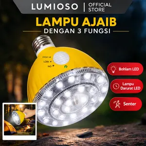 Lampu Ajaib Dengan 3 Fungsi / Lampu Emergency LED / Bohlam LED / Senter / Lampu Darurat LED Multifungsi