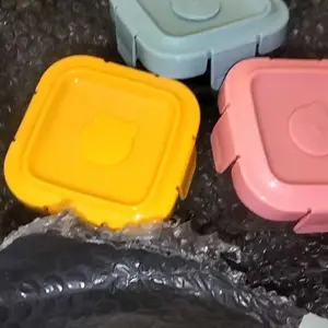 Momwell GFB11 3 IN 1 Tempat Mpasi Kaca Wadah Mpasi Kaca Penyimpanan Mpasi Glass Baby Food Container