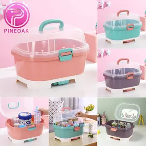Pine&Oak Rak Pengering Botol Bayi Anak Rak Penyimpanan Alat Makan Bayi Steril Multifungsi & Nyaman untuk Ibu