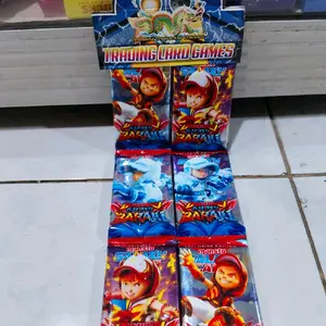 12 Bunkus Mainan Viral Kartu Boboboy Monsta Trading Card Games Edisi Terbaru
