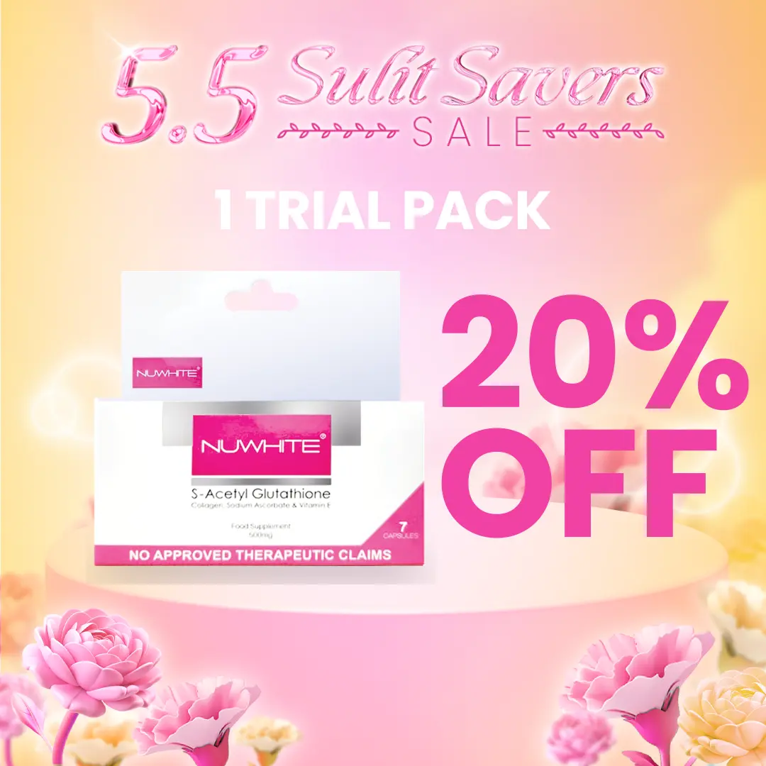 Nuwhite 7 Day Trial Pack S-Acetyl Glutathione - 200mg of S-Acetyl  Glutathione - TikTok Shop Philippines