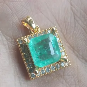 Kalung Cantik natural zamrud Colombia