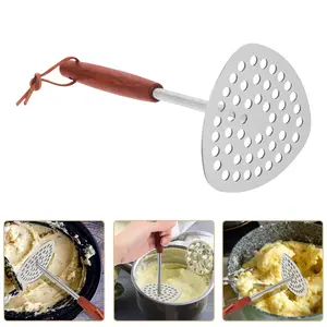 Potato Masher Baby Food Meat Kitchen Tool Mashers Mashed Potatoes Utensils Stainless Steel Heavy Duty Fruit