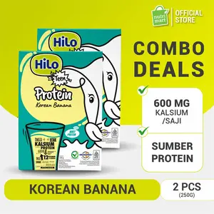 Twin Pack - HiLo Teen 250g (Korean Banana / Yoghurt Banana) - Susu Tinggi Kalsium Lebih Rendah Lemak