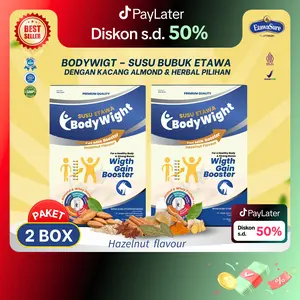 BodyWight Susu Kambing Etawa Dengan Whey Protein Paket 2 Box Kemasan 250gr/box