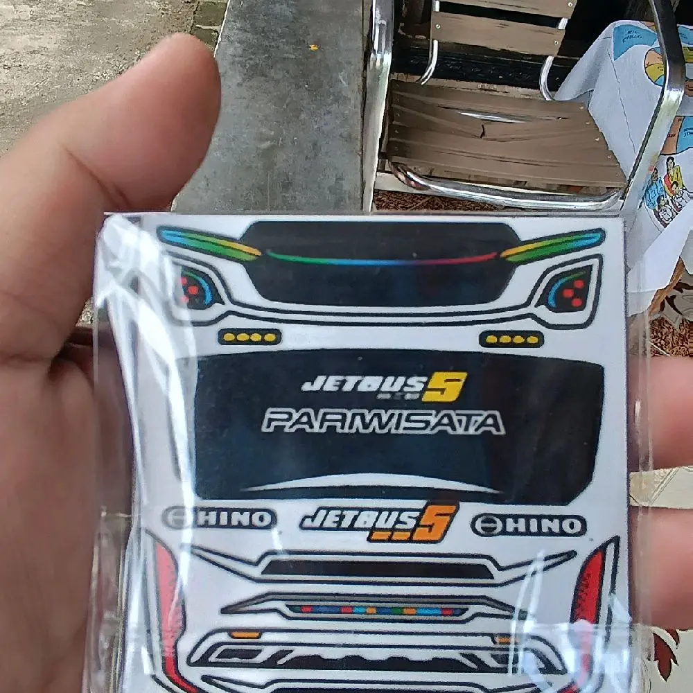 Sticker headlamp miniatur bus RKC JB 3 ,JB 5 ,skylander sudah cutting ...