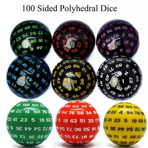 Polyhedral Dice D100 Multi Sided DND Acrylic Dice Table