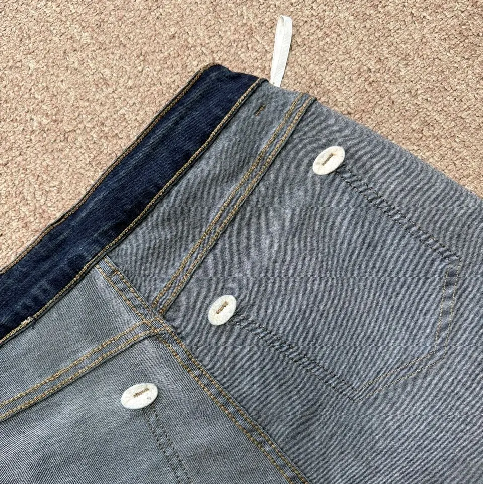 QUẦN JEAN NỮ QC CHẤT CO GIÃN ỐNG XUÔNG XANH ĐẬM FORM CƠ BẢN CHẤT JEAN MỀM 90077 | BigBuy360 - bigbuy360.vn