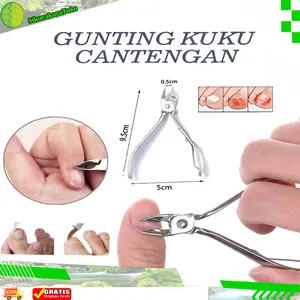 (skr) Gunting Pemotong Kuku Miring Jempol kaki alat tang pencabut kutikula cantengan  toe nail clipper lancip