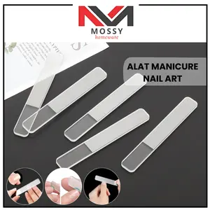 MOSSY Nano Glass Nail File Buffer Untuk Alat Manicure Nail Art / Alat Pengkilat Kuku Premium Kikir Kuku