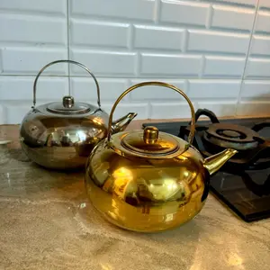 Teko Jini Teh Kopi Ukuran 20 cm - Premium Quality Stainless Steel - Tea